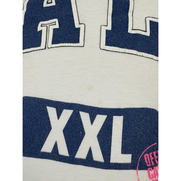 Vintage 90s YALE University XXL Womens Crop Top Shirt XL Fit NCAA Female - Picture 5 of 9